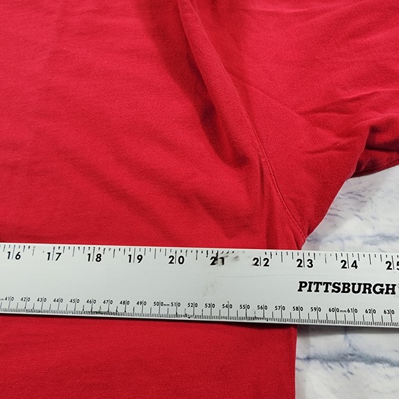 101 Dalmatians SIZE XL Embroidered  Shirt Red Henley Disney Mickey Inc VINTAGE - Picture 4 of 12